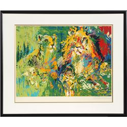 LeRoy Neiman, Lion Family, Serigraph