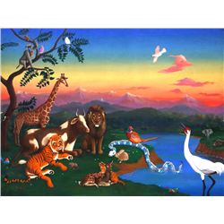 George Rhoads, The Jungle, Acrylic Painting