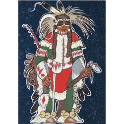 Kevin Red Star, Crow Warrior, Serigraph