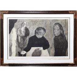 Jose Luis Cuevas, Anatomy Class, Etching