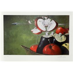Julio Larraz, William Tell's Apple, Lithograph