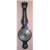 Image 1 : A George III mahogany and boxwood strung banjo barometer/thermometer with incorporated hygromete...