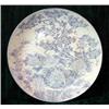 Image 1 : A pair of large 19th century Oriental blue and white chargers, diameter 56cm (one af)...