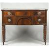 Image 1 : Early 19th Century mahogany bowfront dressing table fitted one long, two box and a central deep d...