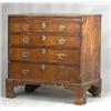 Image 1 : Mid 18th Century mahogany and walnut crossbanded chest fitted a slide and four long graduated dra...
