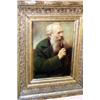 Image 1 : J. Dielmann - 19th Century oil on panel - Portrait of a bearded gentleman wearing a green coat an...