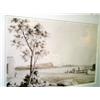 Image 1 : 19th Century pencil and wash drawing - Colonial landscape with figures in foreground, unsigned, 2...