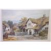 Image 1 : Alfred Leyman - Pair of watercolours - Rural scenes with thatched cottages and figures, signed, 3...