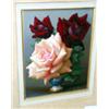 Image 1 : Irina Klestova - Oil on board - Still-life, roses, signed, 22cm x 17cm Est.: £200 - £300...
