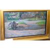 Image 1 : Richard Hayworth - Oil on panel - Bourton-on-Water, verso inscribed, 14cm x 23.5cm Est.: £100 - £...