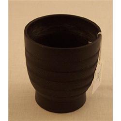 Wedgwood Keith Murray design black basalt bowl with ribbed decoration, 10cm high Est.: £80 - £120...