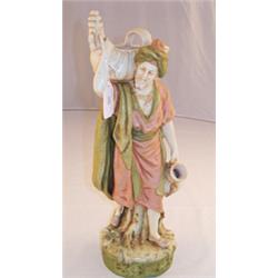 Royal Dux porcelain figure - The water carrier, no.1052, 41cm high Est.: £150 - £200...