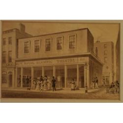 'Royal Olympic Theatre, Wych Street', signed, 10cm x 15cm - see illustration Est.: £500 - £750...