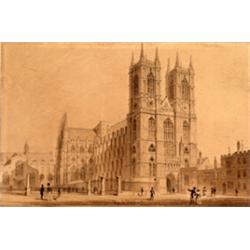 'Westminster Abbey', signed, 11cm x 15.5cm - see illustration Est.: £500 - £750...