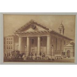 'St Pauls, Covent Garden', signed and dated 1829, verso inscribed, 9.5cm x 14.5cm Est.: £500 - £7...