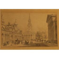 'The New Opening to St Martin's Church from Pall Mall East (The Old King's Mews - The National Ga...