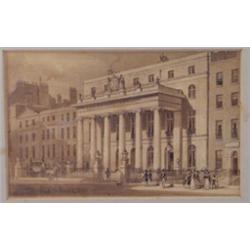 'The Royal College of Surgeons, Lincolns Inn Fields', signed and dated 1827, verso inscribed, 9.2...