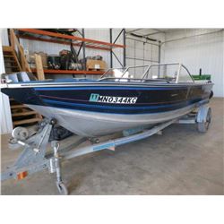 89 Blue Fin Spectrum 19ft Aluminum Boat w/2.3 liter 4 cyl. inboard
