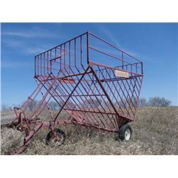 Forage King 100 Pull -behind Hay Basket