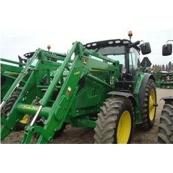2014 John Deere 6150R Dsl MFWD Lease Tractor