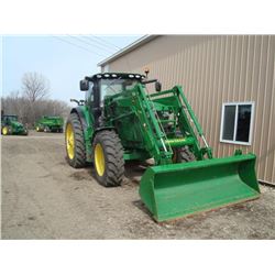2014 John Deere 6170R Dsl MFWD Lease Tractor