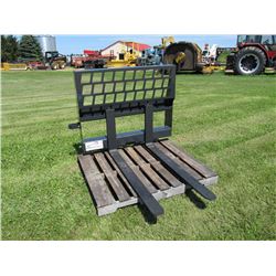 New Stout Full-Back Pallet Forks 48 in. w/ skid steer quick attach