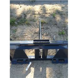 New Stout Bale Spear-round w/ skid steer quick attach