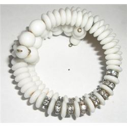 beaded rhinestone cuff bracelet