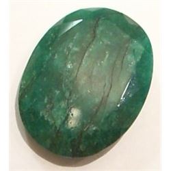 62.95 *RARE HUGE* CARAT EMERALD GEMSTONE *BEAUTIFUL OVAL CUT & FACETED* GEM!! GEMSTONE CAME OUT OF E