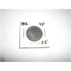 1912 Liberty "V" Nickel RFD Book Value $28+ *Nice Early VERY FINE Grade Nickel*