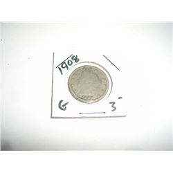 1908 Liberty "V" Nickel RFD Book Value $3+ *Nice Early GOOD Grade Nickel*