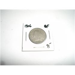 1906 Liberty "V" Nickel RFD Book Value $8+ *Nice Early FINE Grade Nickel*