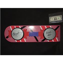 BACK TO THE FUTURE HOVERBOARD SINGED BY MICHAEL J FOX AND CHRISTOPHER LLOYD