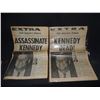 Image 1 : KENNEDY JOHN F. ASSASSINATION ON COVER 2 VERSIONS OF LA TIMES NEWSPAPER DATED NOVEMBER 22ND 1963