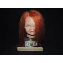 CURSE OF CHUCKY GOOD GUY HEAD WITH LONG UNTRIMMED HAIR HEAVY METAL CHUCKY