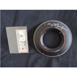 TRON LIGHT DISC TOY SIGNED BY JEFF BRIDGES