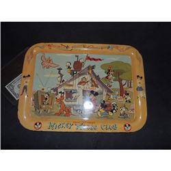 DISNEYLAND VINTAGE ANTIQUE METAL MICKEY MOUSE HOUSE TRAY SOLD AT PARK IN THE 50's