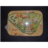 Image 1 : DISNEYLAND VINTAGE ANTIQUE METAL TRAY SOLD AT PARK IN THE 50's