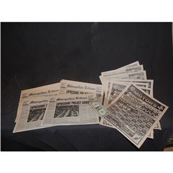 PAYBACK SCREEN USED NEWSPAPER LOT OF 4 MEL GIBSON