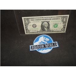 JURASSIC WORLD PROTOTYPE EMBROIDERED JURASSIC PARK RANGER PATCH