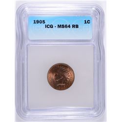 1905 INDIAN CENT ICG MS-64 RB