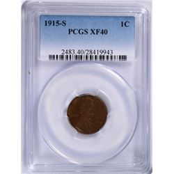 1915-S LINCOLN CENT PCGS XF 40