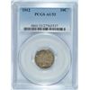 Image 1 : 1912 BARBER DIME, PCGS AU-53
