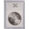 Image 1 : 1881-S MORGAN SILVER DOLLAR, CCGS MS-65 GEM