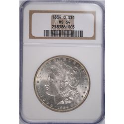 1884-O MORGAN DOLLAR NGC MS-64