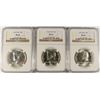 Image 1 : 1965 SMS, 1966 SMS & 1967 SMS KENNEDY HALF DOLLARS ALL NGC MS-66