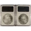 Image 2 : 2003 & 2004 AMERICAN SILVER EAGLES, NGC MS-69