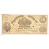 Image 1 : 1861 $50 CONFEDERATE STATES OF AMERICA NOTE (T-14) VF/XF