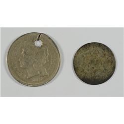 THREE CENT NICKEL & THREE CENT SILVER (LOW GRADE)