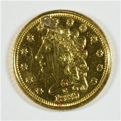 1839-C $2.5 CLASSIC HEAD GOLD (POLISHED)